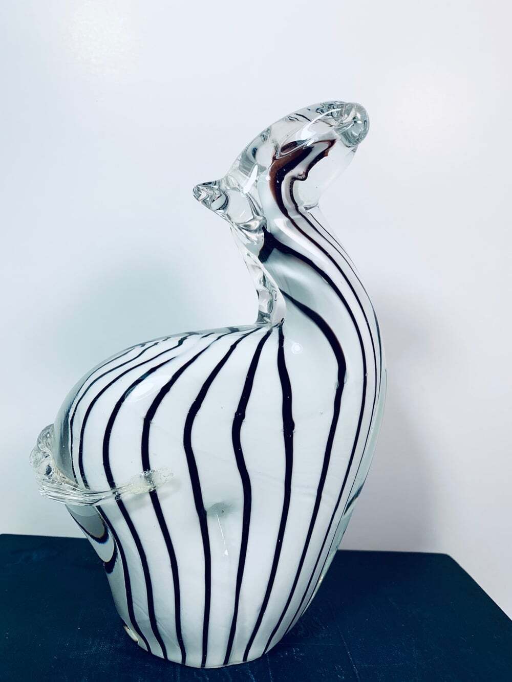 Zebra Paper weight glass
